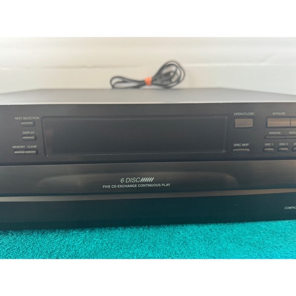Onkyo DX-C340 6-CD Carousel Changer Player Black Vintage 1998 DXC340 - No Remote - Picture 4 of 12